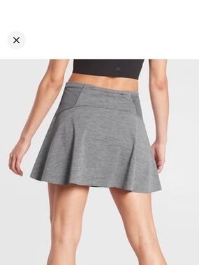 Athleta Match Point Skort Gray Women's Size M Tennis Golf Athleisure Skirt